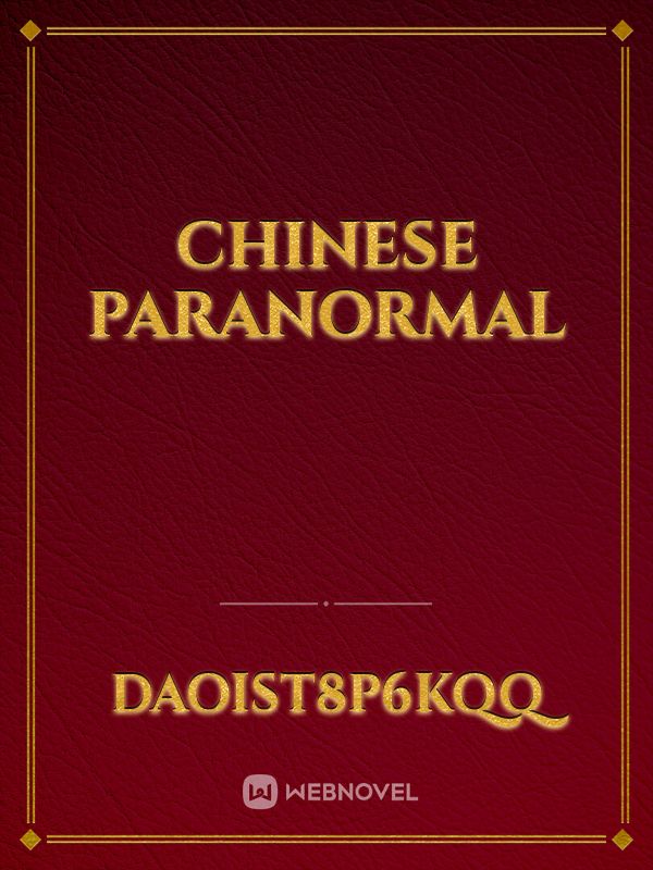 Chinese paranormal