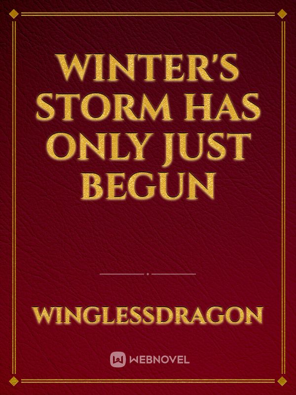 Winter's Storm has only just begun icon