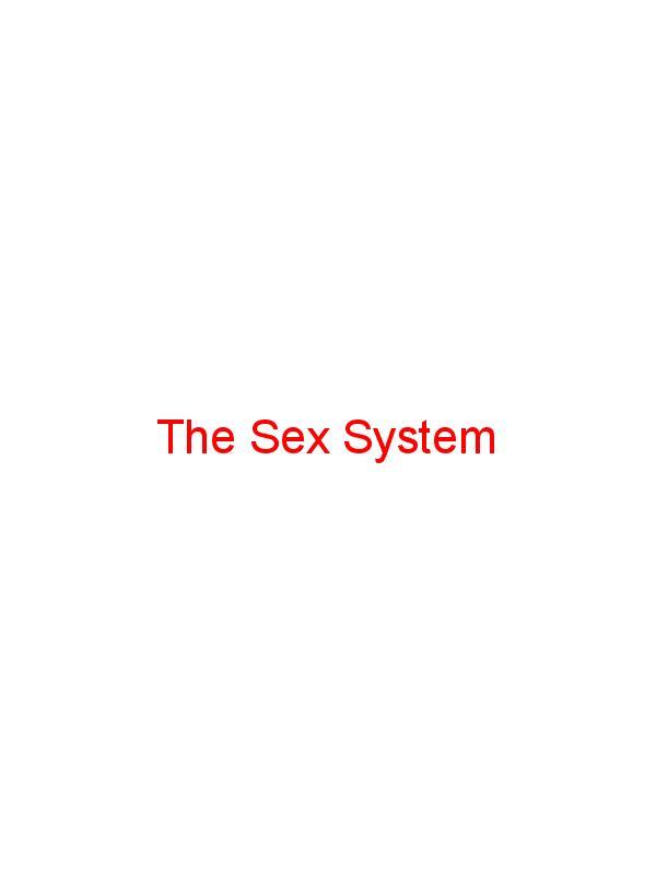 The Sex System Book