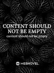 Content should not be empty Book