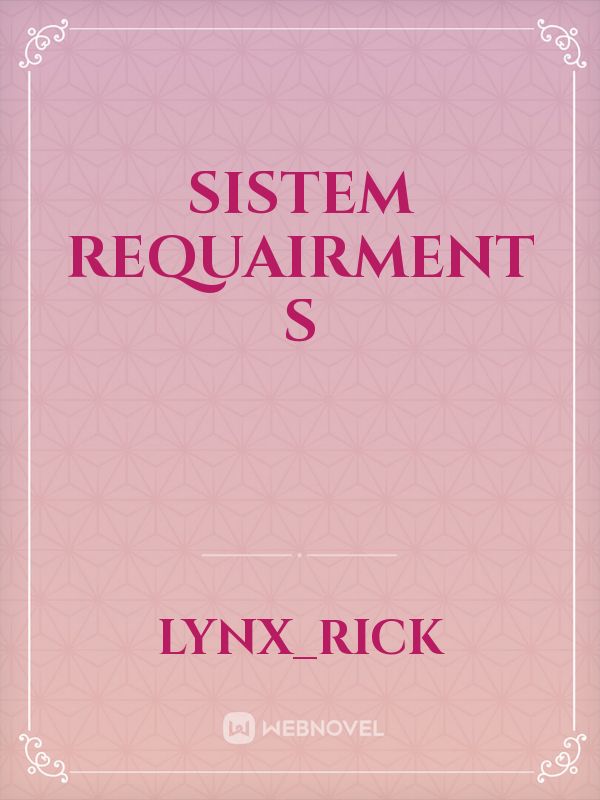 Sistem Requairment S