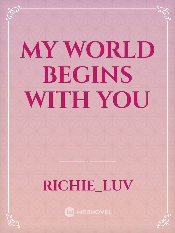 My world begins with you Book