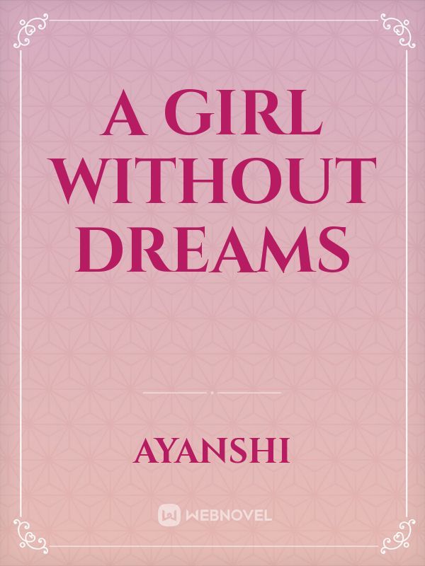 A girl without dreams Book