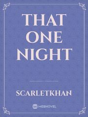 That one night Book