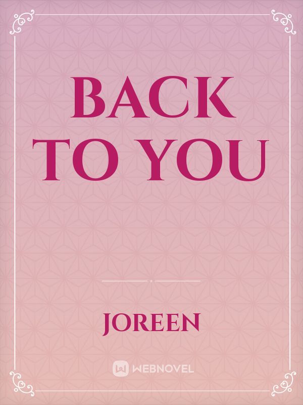 back to you Book
