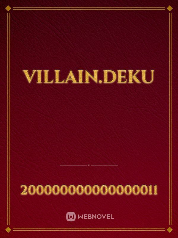 Villain.Deku Book