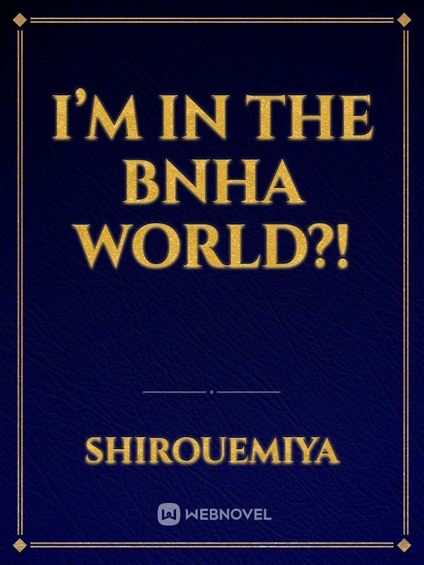 I’m in the BNHA world?! Book