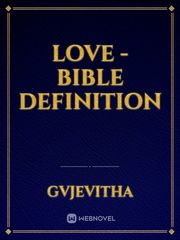 Love - Bible Definition Book