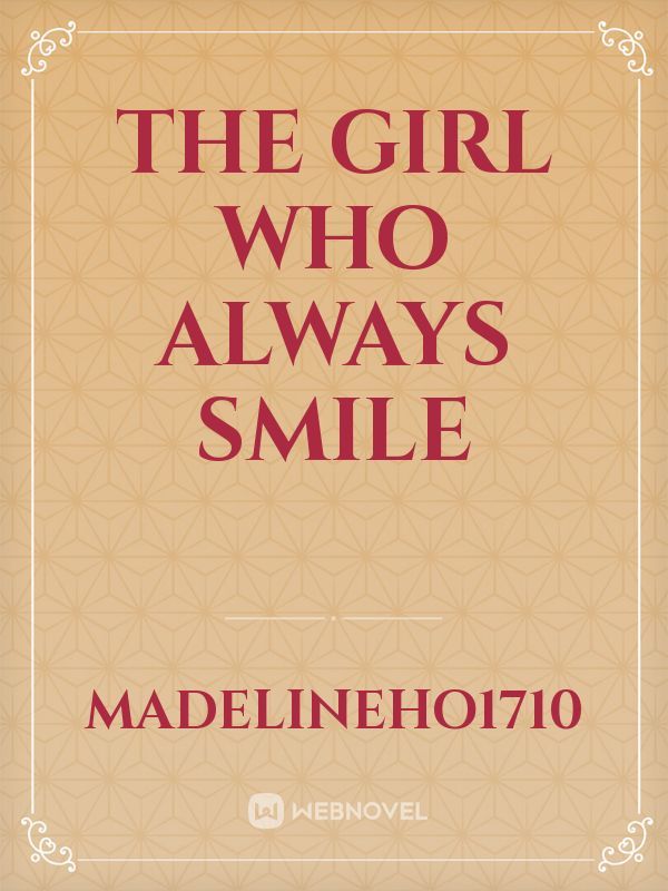 The girl who always smile Book