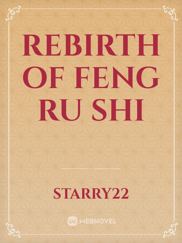 Rebirth of feng ru shi