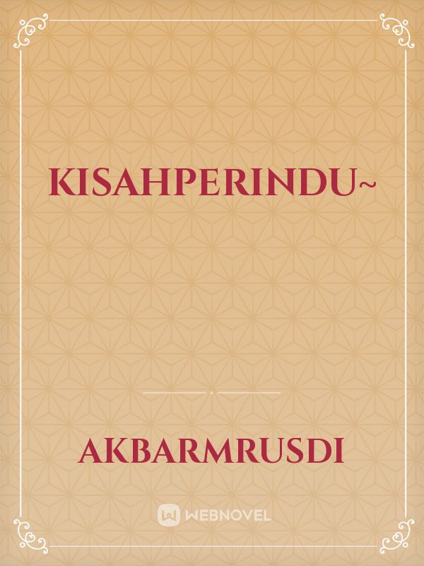 KisahPerindu~ Book
