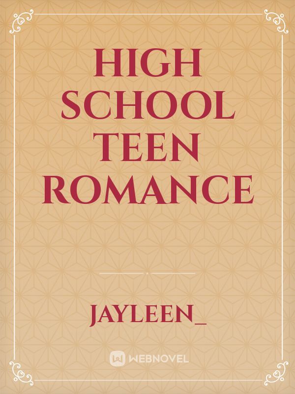 High School Teen Romance Book