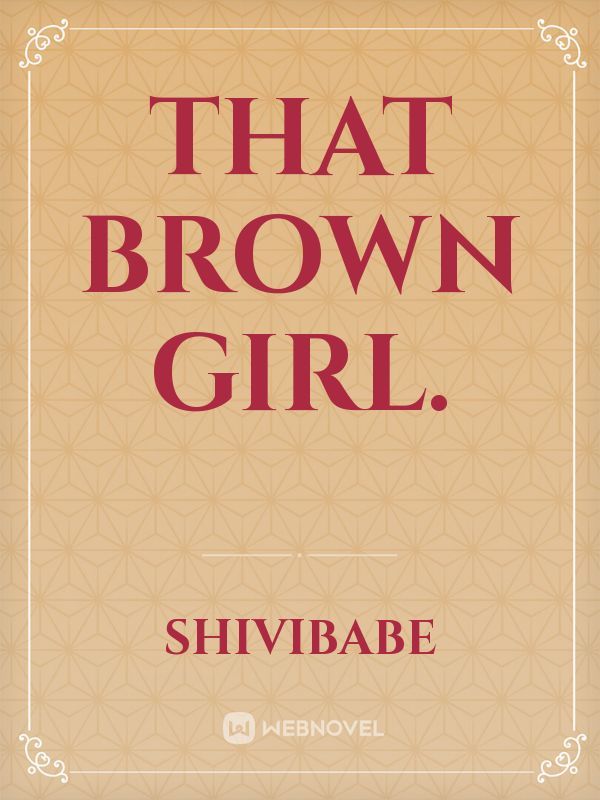 That brown Girl. Book
