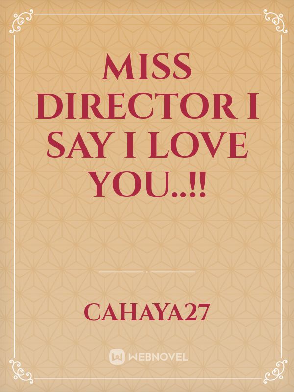 Miss director