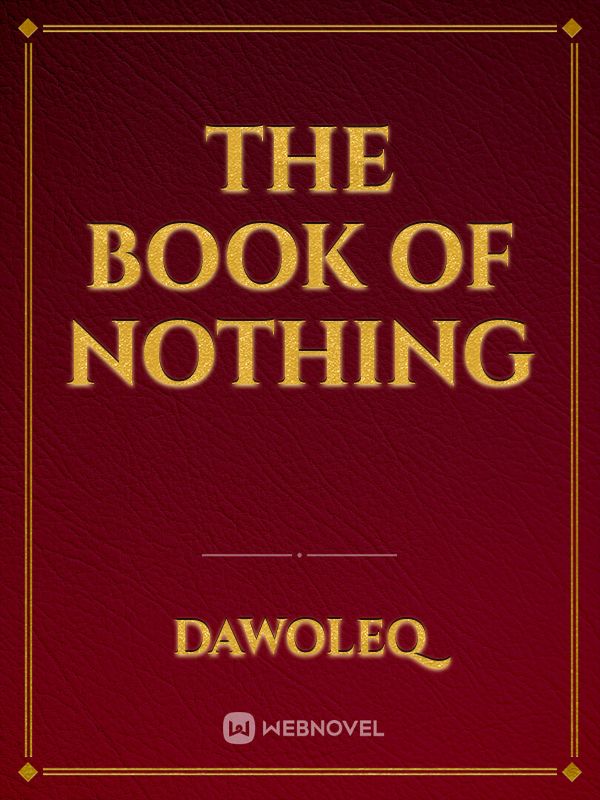 The book of nothing Book