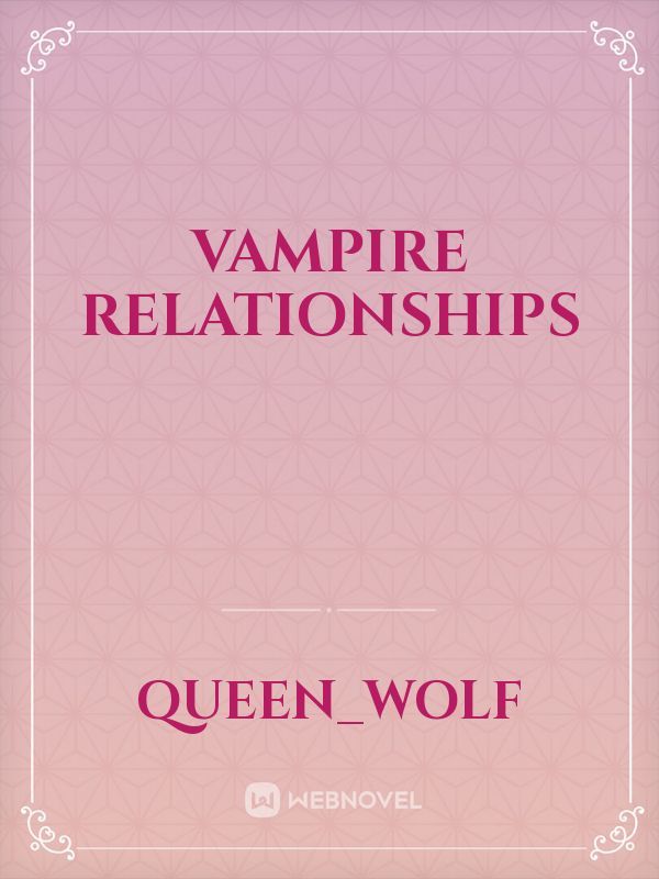 vampire relationships Book