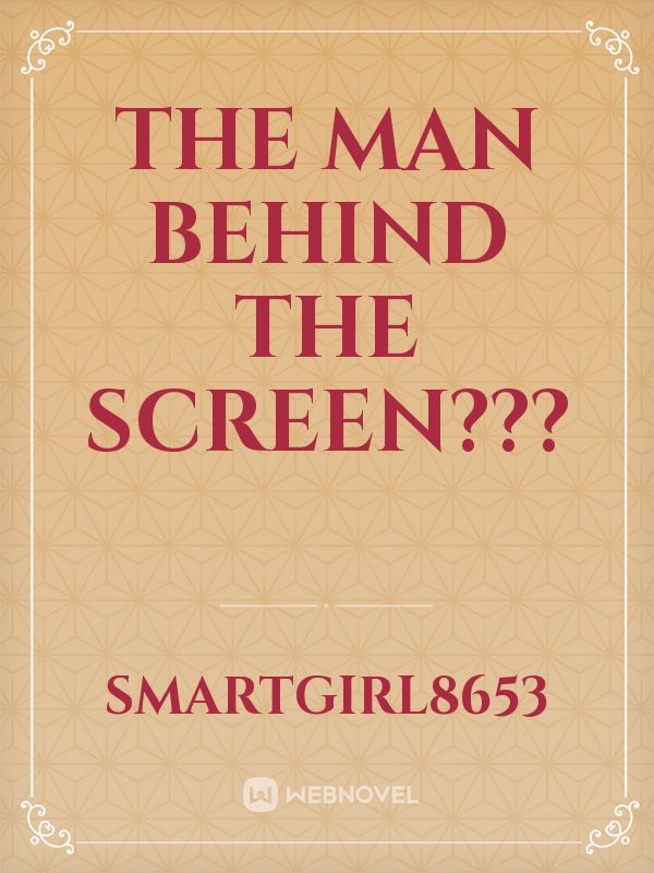 the man behind the screen??? Book