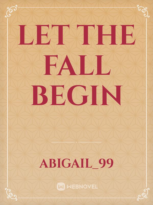 Let the fall begin Book