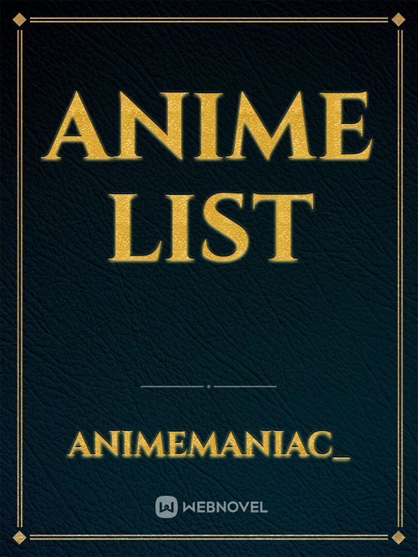 Anime List Book