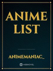 Anime List Book