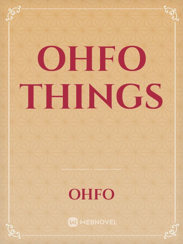 ohfo things Book