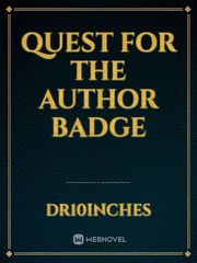 Quest For The Author Badge Book
