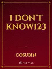 I don't know123 Book