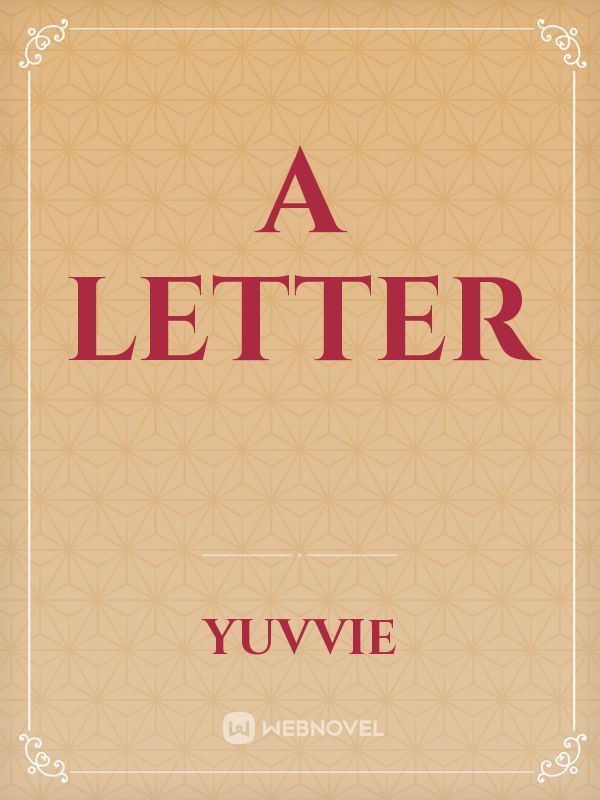 A letter