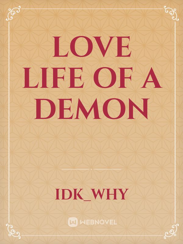 love life of a demon