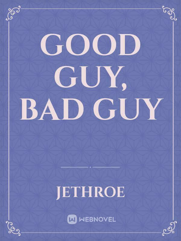 Good Guy, Bad Guy Book