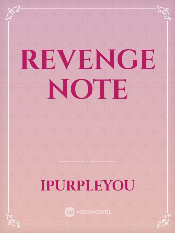 Revenge note Book