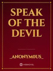 Speak of the Devil Book