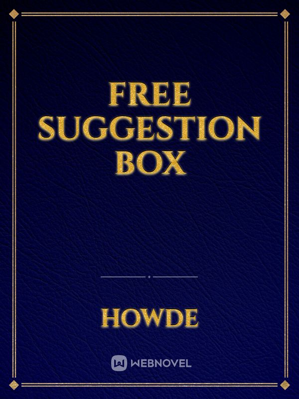 FREE SUGGESTION BOX Book