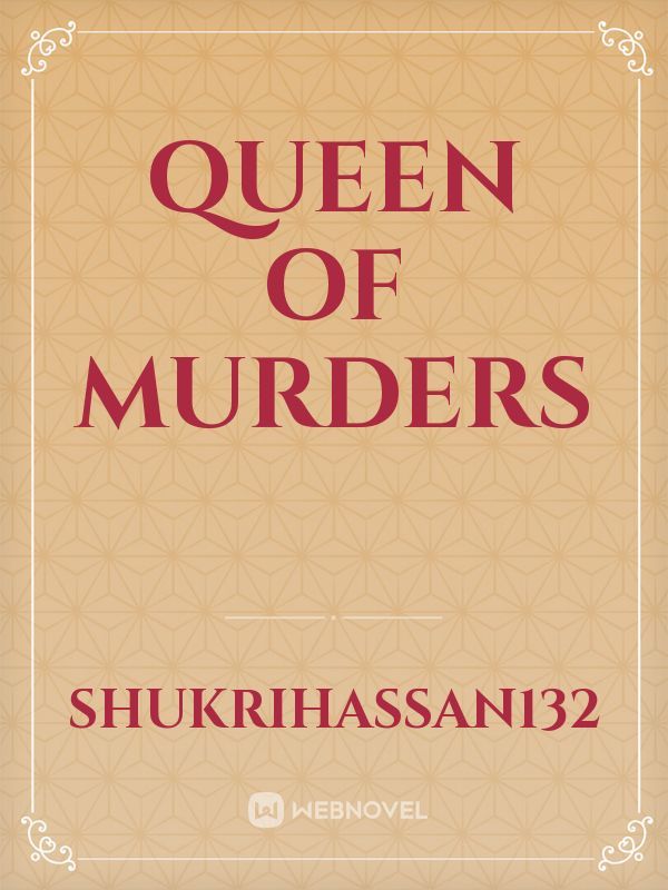 Queen of Murders Book