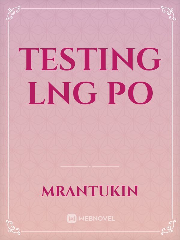 testing lng po Book
