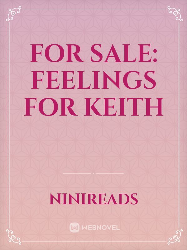 FOR SALE: Feelings for Keith Book