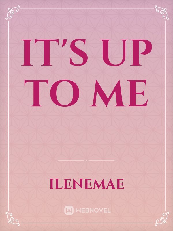 It's up to Me Book