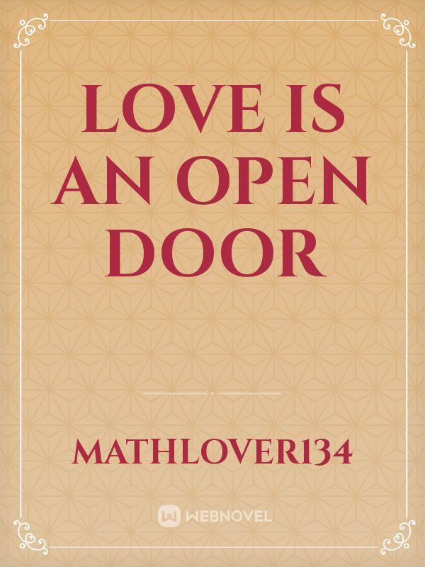 Love Is An Open Door Book