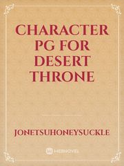 character pg for desert throne Book