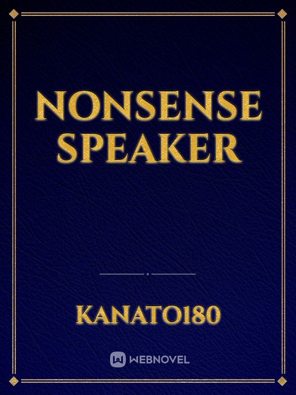 Nonsense speaker Book
