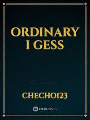 ordinary i gess Book