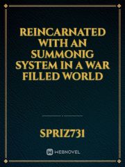 Reincarnated with an summonig system in a war filled world Book