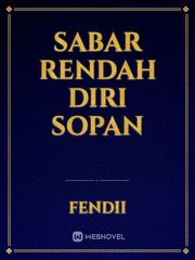 SABAR RENDAH DIRI SOPAN Book