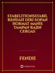 Stabelitionsstabil RENDAH DIRI SOPAN HORMAT MANIS TAMPAN RAJIN CERGAS Book