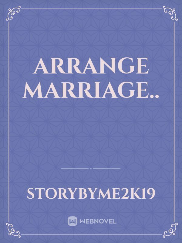 arrange marriage.. Book