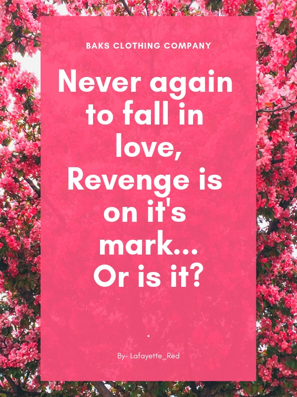 Never Again to Fall in love, Revenge is on it's mark...Or is it? Book