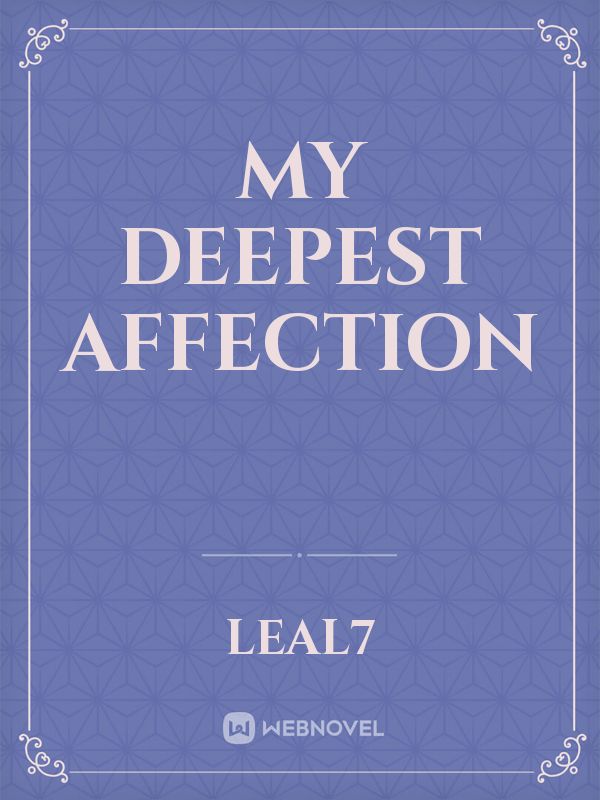 My Deepest Affection Book