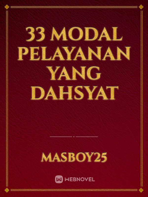 33 Modal Pelayanan yang Dahsyat Book