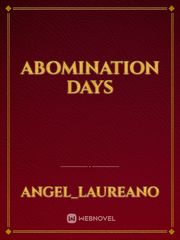 Abomination Days Book
