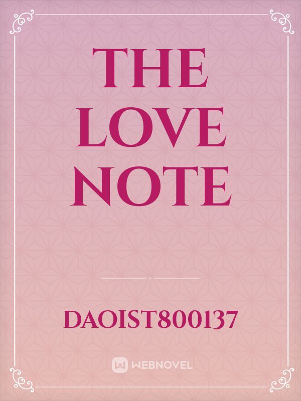 The Love Note Book